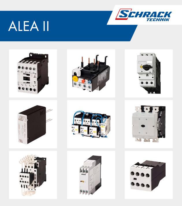 Система Alea II - контакторы, тепловые реле, защитные выключатели электродвигателя